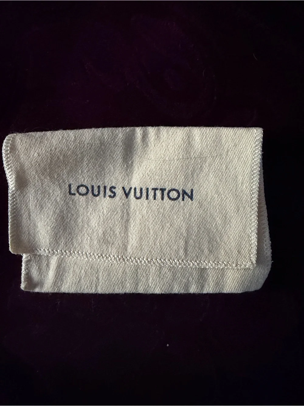Louis Vuitton Beige Dust Bag Pouch 6x4